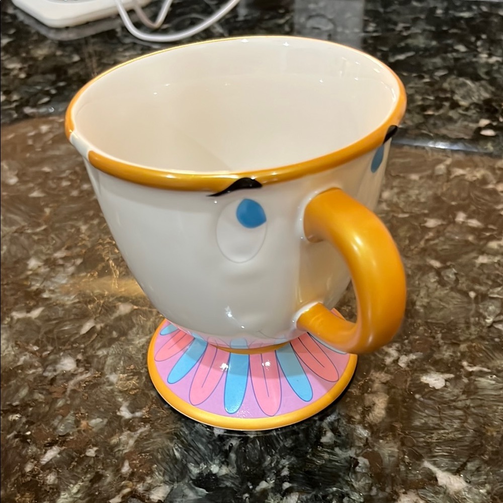 Disney White Ceramic Mug with Blue Logo